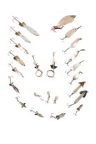 A QUANTITY OF LEMAX MOTHER OF PEARL FISHING LURES