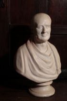 A PLASTER BUST