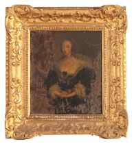 FOLLOWER OF SIR ANTHONY VAN DYCK A portrait of Queen Henrietta Maria,