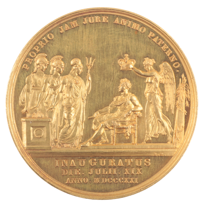 A GEORGE IV GOLD CORONATION MEDAL BY BENEDETTO PISTRUCCI (1783-1855) - Image 2 of 4