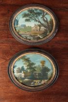 ENGLISH SCHOOL, 18TH CENTURY A pair of rural views