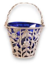 A GEORGE III SILVER SUGAR BASKET