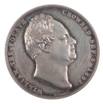A WILLIAM IV SILVER CORONATION MEDAL