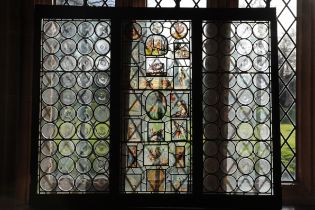 A LEADED LIGHT WINDOW