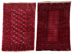 AN AFGHAN BOKHARA RUG