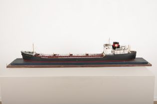 A PAINTED WOODEN MODEL OF HOULDER LINE ORE CARRIER SHIP 'OREDIAN'