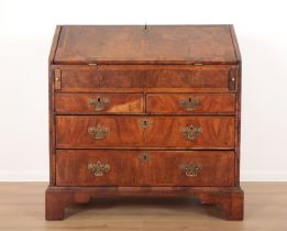 A GEORGE I WALNUT BUREAU