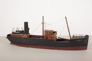 A SCRATCH BUILT MODEL OF STEAM SHIP 'FARNDALE OF HULL'