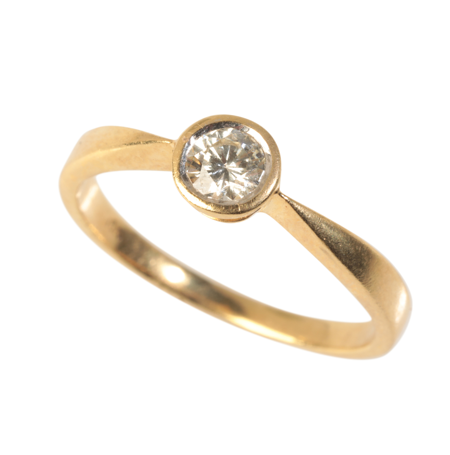 A DIAMOND SOLITAIRE RING