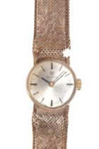 OMEGA: A LADY'S 9CT GOLD WRISTWATCH