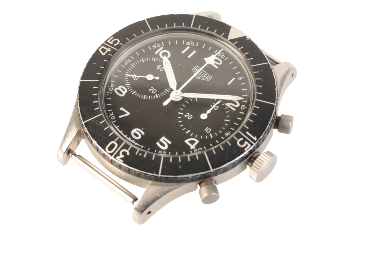 HEUER BUND: A GENTLEMAN'S STAINLESS STEEL MILITARY WRISTWATCH - Image 2 of 3