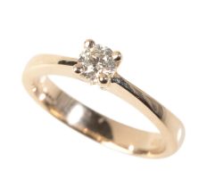 A DIAMOND SOLITAIRE RING