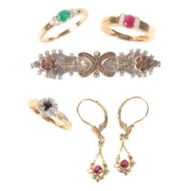 A COLLECTION OF GEM-SET JEWELLERY