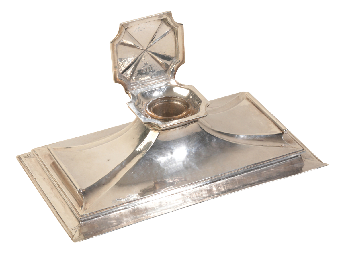 OMAR RAMSDEN (1873-1939): A SILVER INKWELL