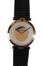 JAEGER-LECOULTRE: A GENTLEMAN'S 18CT GOLD WRISTWATCH