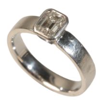 A DIAMOND SOLITAIRE RING