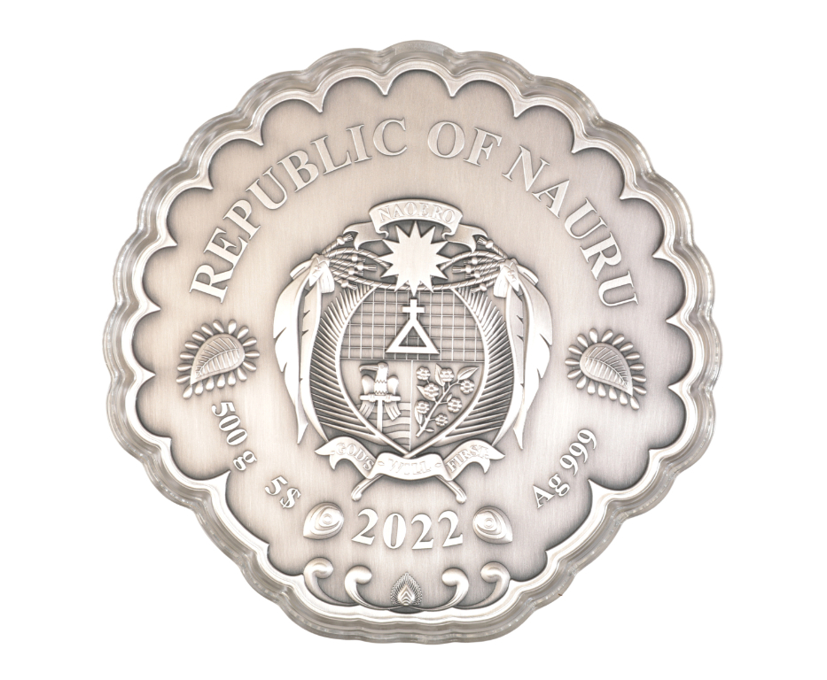 REPUBLIC OF NAURU 2022 $5 SILVER ENAMEL AND CRYSTAL COIN - Image 2 of 3