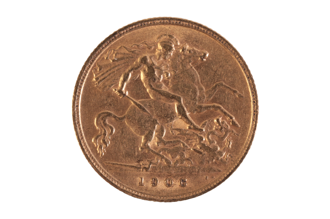 A 1906 EDWARD VII GOLD HALF SOVEREIGN - Image 2 of 2