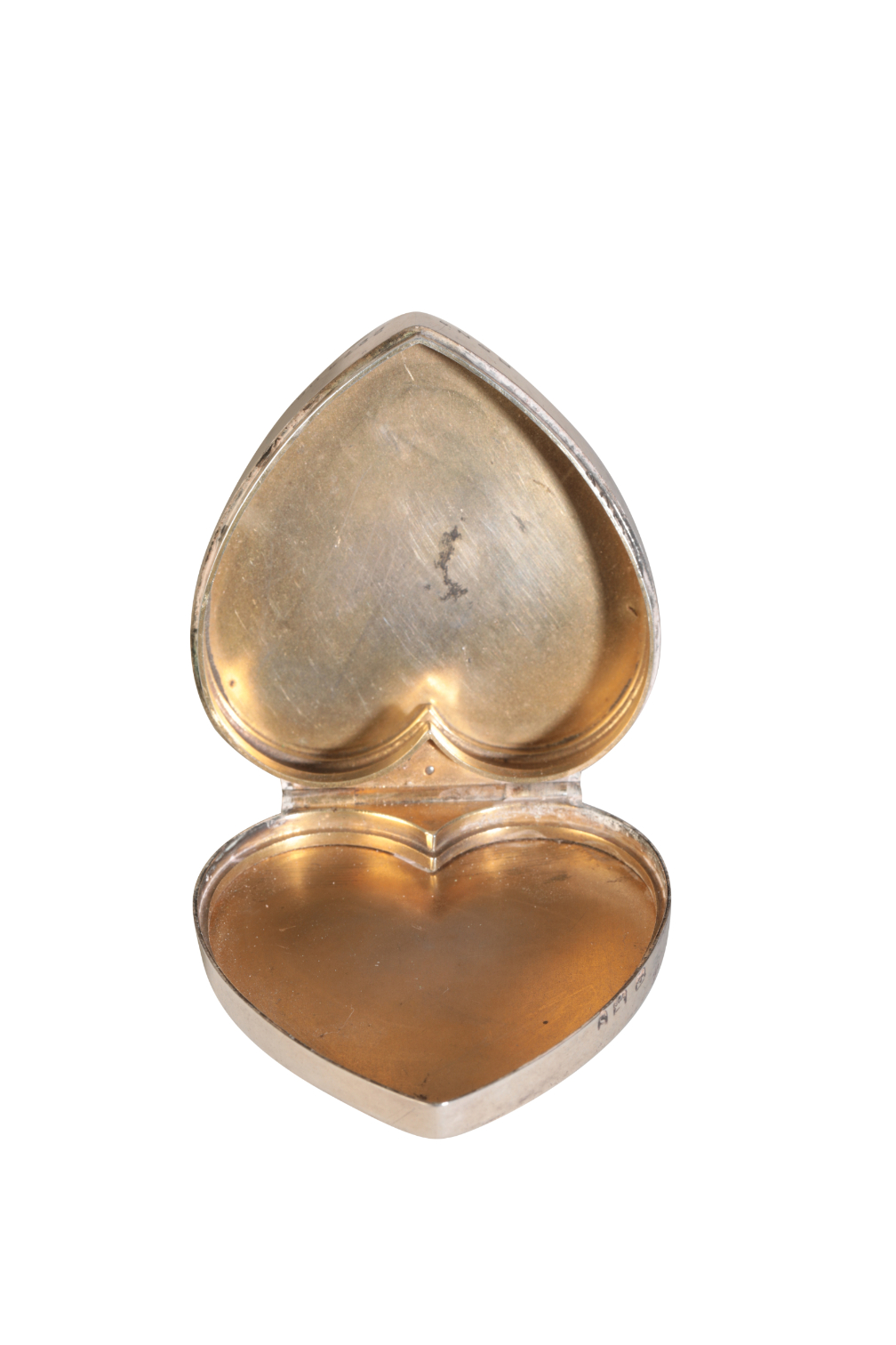A VICTORIAN SILVER MOUNTED MALACHITE HEART SHAPED BOX - Image 4 of 4