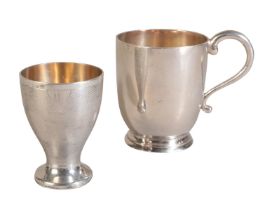A VICTORIAN SILVER CHRISTENING CUP
