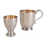 A VICTORIAN SILVER CHRISTENING CUP