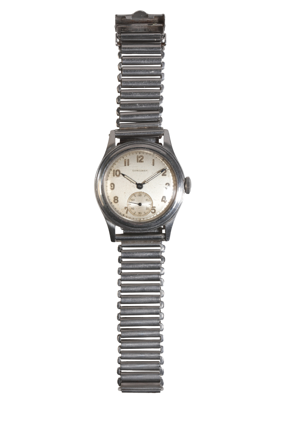 LONGINES: A GENTLEMAN'S STAINLESS STEEL WRISTWATCH