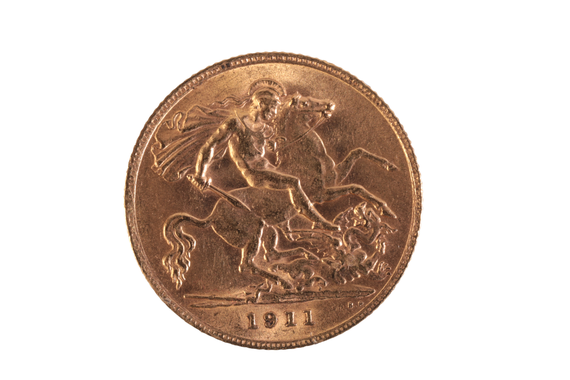 A 1911 GEORGE V GOLD HALF SOVEREIGN - Image 2 of 2