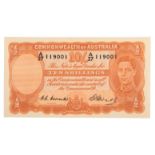 A COMMONWEALTH OF AUSTRALIA TEN SHILLINGS BANK NOTE