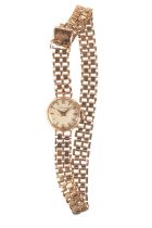 RODANIA: A LADY'S 9CT GOLD VINTAGE DRESS WATCH