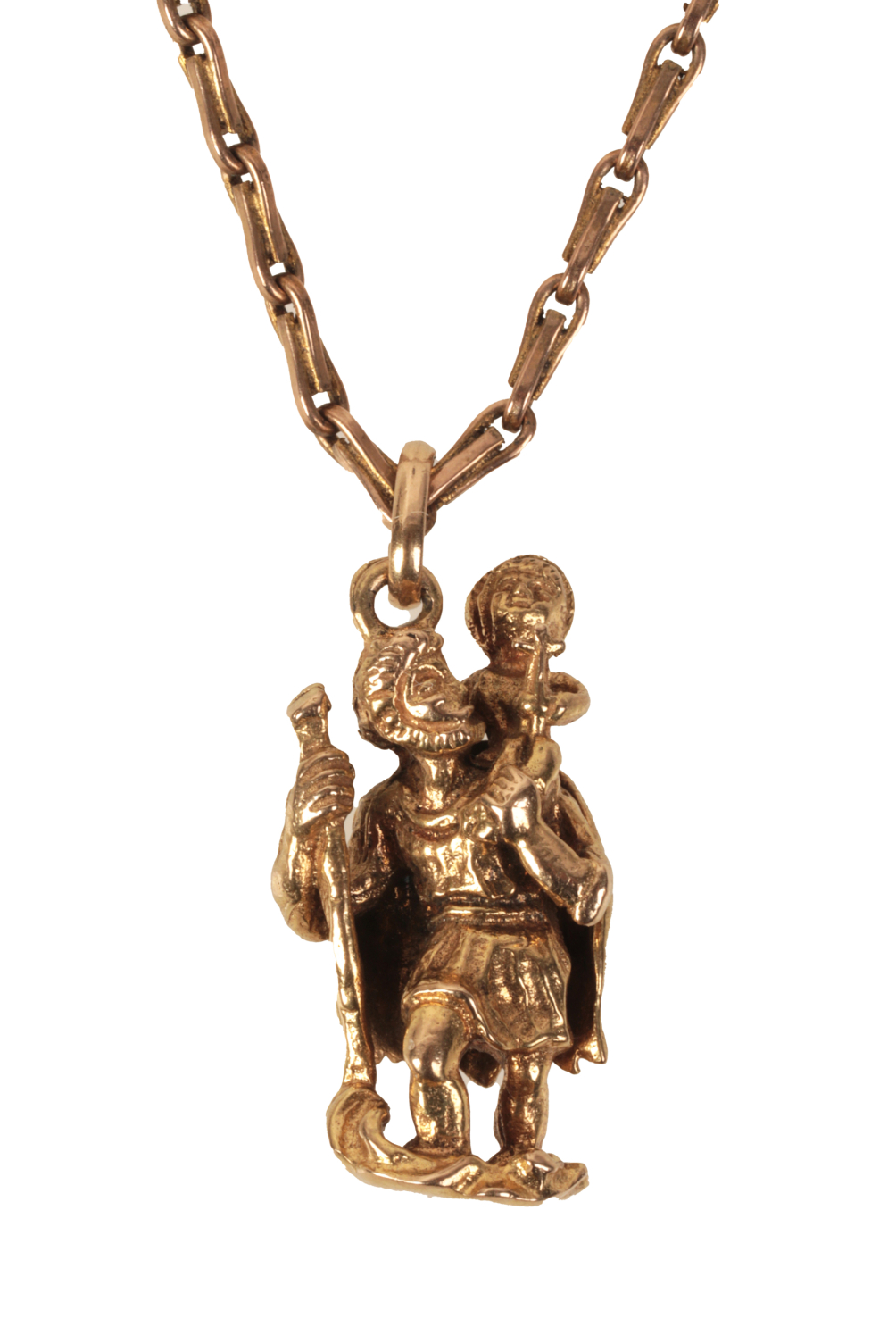 A VINTAGE ST. CHRISTOPHER PENDANT NECKLACE - Image 2 of 2