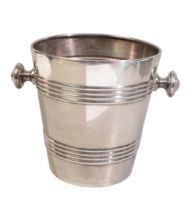 A MAPPIN & WEBB SILVER PLATED CHAMPAGNE BUCKET