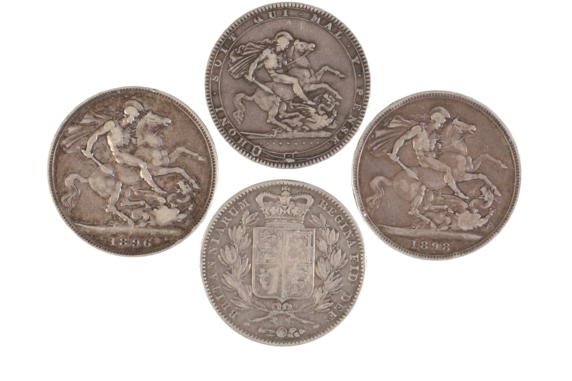 AN 1819 GEORGE III SILVER CROWN - Image 2 of 2