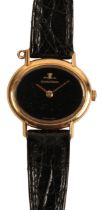 JAEGER-LECOULTRE: A LADY'S 18CT GOLD WRISTWATCH