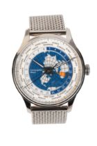 CHRISTOPHER WARD GRAND MALVERN WORLDTIMER: A GENTLEMAN'S STAINLESS STEEL BRACELET WATCH