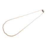 A CULTURED PEARL NECKLACE