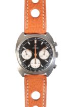 ENICAR SHERPA: A GENTLEMAN'S CHRONOGRAPH STAINLESS STEEL WRISTWATCH