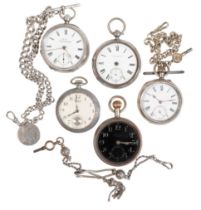 AIR MINISTRY GENTLEMAN'S NICKEL-PLATED OPEN FACE POCKET WATCH