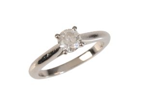 CARTIER: A D COLOUR, VVS CLARITY DIAMOND SOLITAIRE RING