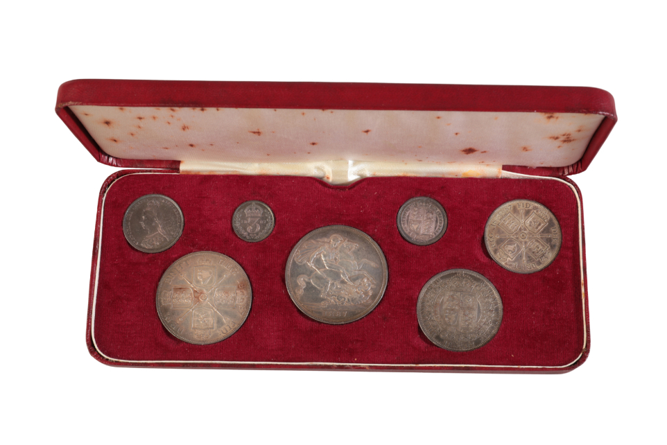 VICTORIA JUBILEE 1887 SPECIMEN SEVEN COIN SET