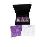 WESTMINSTER MINT: HER MAJESTY THE QUEEN'S PLATINUM JUBILEE SILVER 1OZ 50 PENCE DATE STRUCK PROOF SET