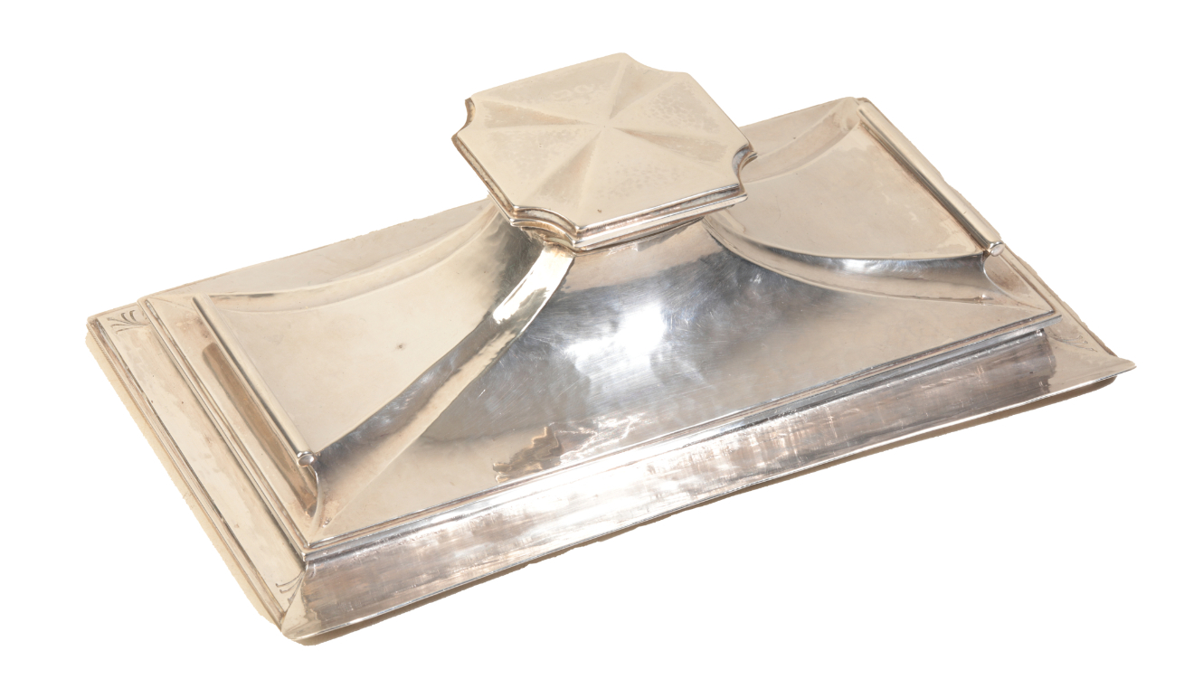 OMAR RAMSDEN (1873-1939): A SILVER INKWELL - Image 4 of 4