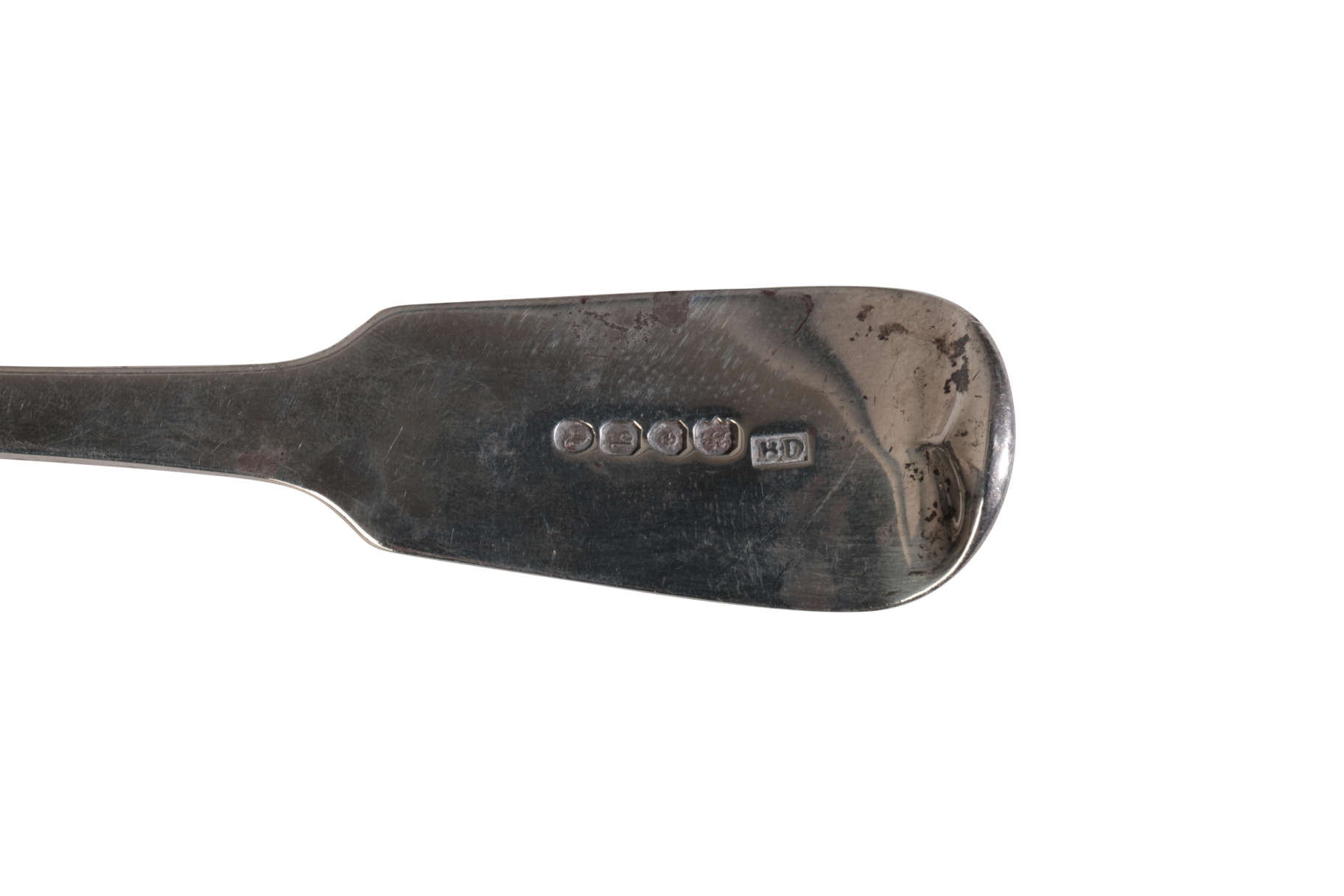 A GEORGE IV SILVER FIDDLE PATTERN FISH SLICE - Image 2 of 2