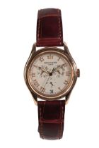 PATEK PHILIPPE 5035 ANNUAL CALENDAR: A GENTLEMAN'S 18CT ROSE GOLD WRISTWATCH