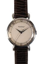 JAEGER-LECOULTRE: A STAINLESS STEEL WRISTWATCH