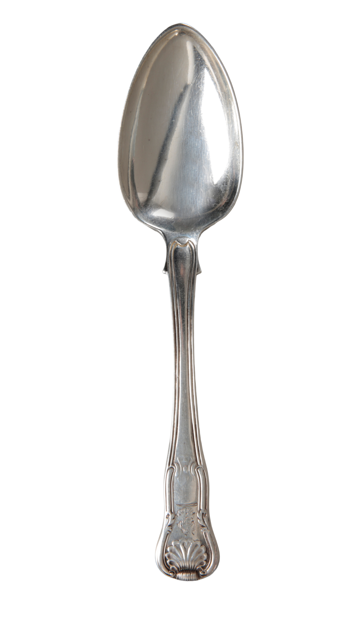 FIVE GEORGE III SILVER HOURGLASS PATTERN DESSERT SPOONS - Image 2 of 3