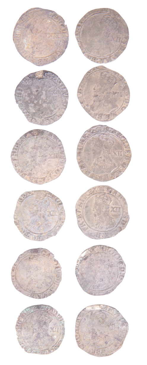 CHARLES I SILVER SHILLINGS - Image 2 of 2