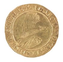 A CHARLES I GOLD UNITE COIN