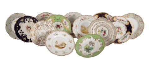 A LARGE COLLECTION OF H & R DANIEL STANHOPE SHAPE PLATES