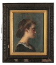 JEAN-JACQUES HENNER (1829-1905) A profile portrait of Dorothy Tennant