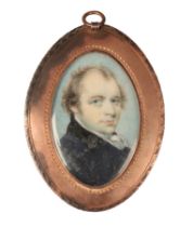 ENGLISH SCHOOL, EARLY 19TH CENTURY A double-sided portrait miniature